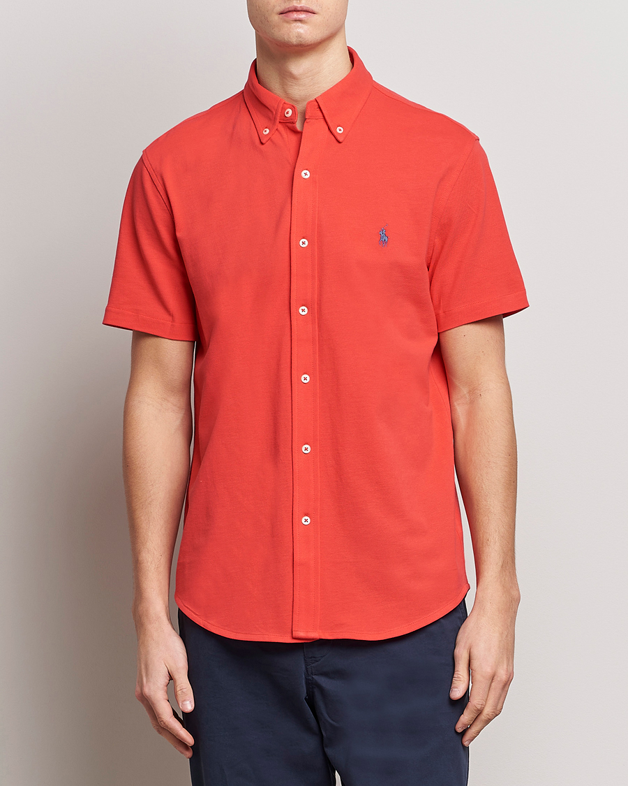 Herren | Hemden | Polo Ralph Lauren | Featherweight Mesh Short Sleeve Shirt Red Reef