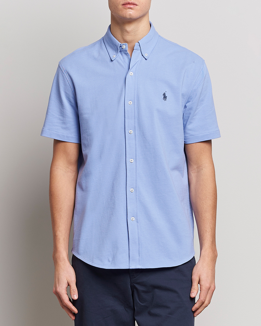 Herren | Hemden | Polo Ralph Lauren | Featherweight Mesh Short Sleeve Shirt Lafayette Blue