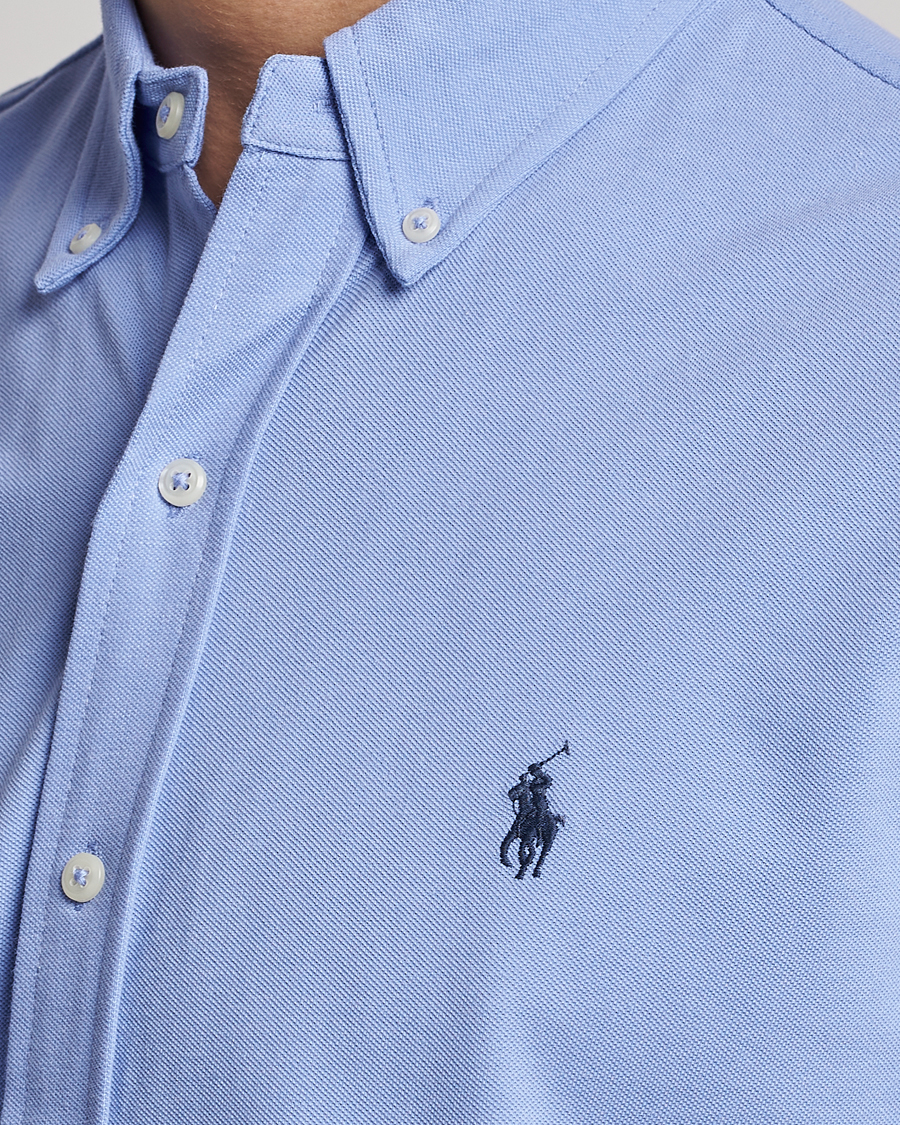 Herren | Hemden | Polo Ralph Lauren | Featherweight Mesh Short Sleeve Shirt Lafayette Blue