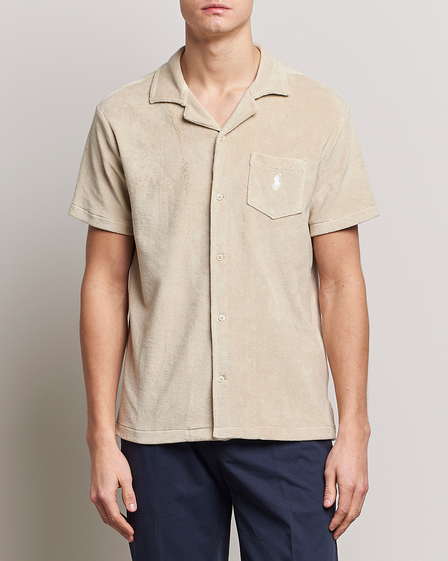 Herren | Kurzarmhemden | Polo Ralph Lauren | Cotton Terry Short Sleeve Shirt Spring Beige