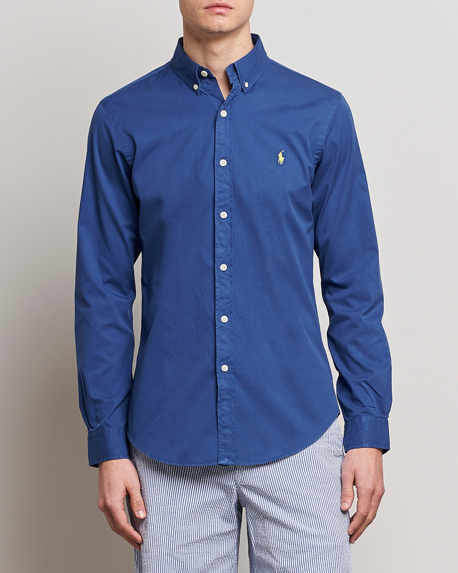 Herren |  | Polo Ralph Lauren | Slim Fit Brushed Twill Shirt Royal Navy