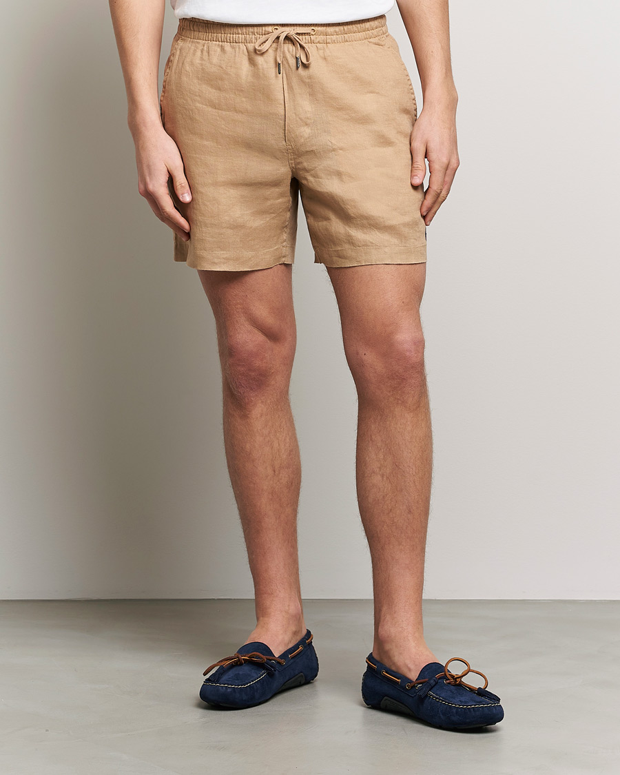 Herren | Neu im Onlineshop | Polo Ralph Lauren | Prepster Linen Drawstring Shorts Vintage Khaki