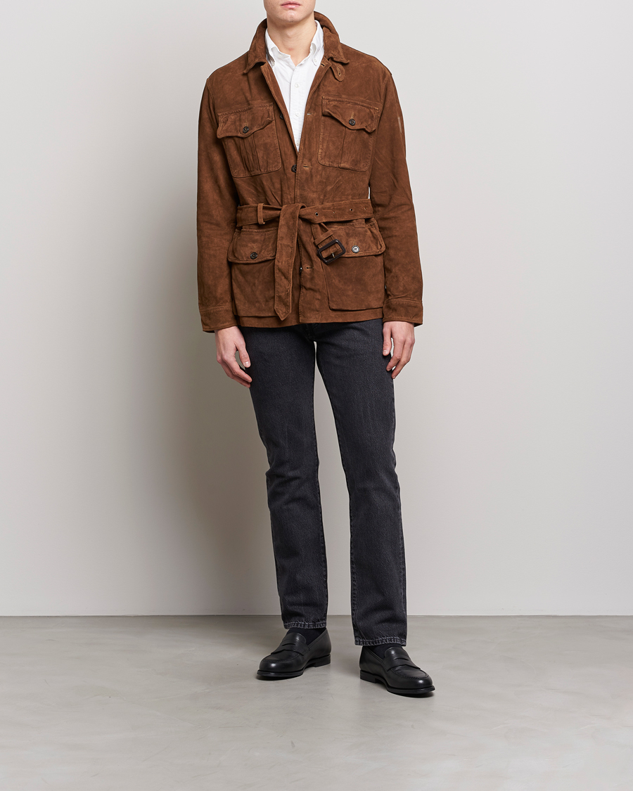 Polo Ralph Lauren Safari Suede Field Jacket Smith Brown bei Care of Carl