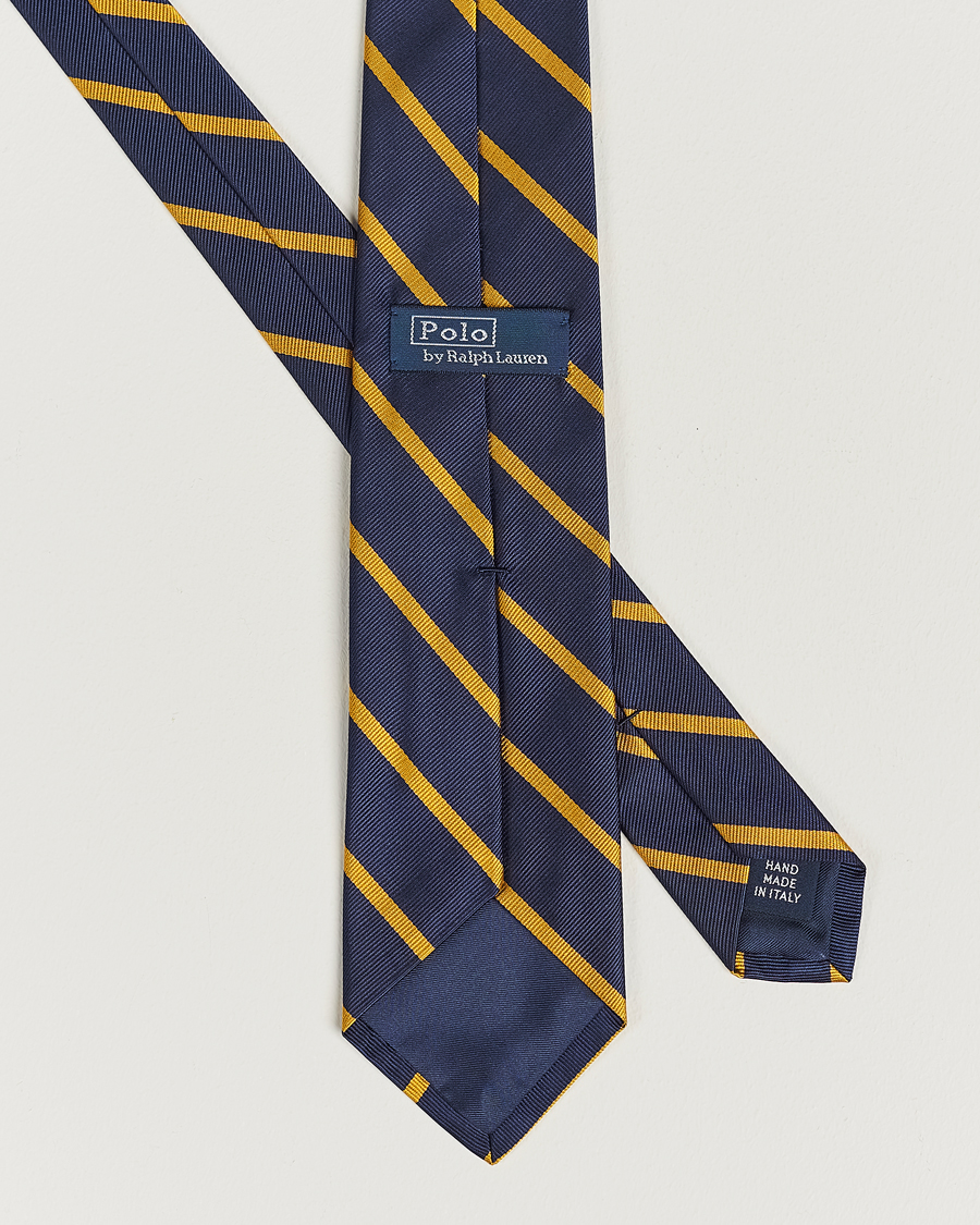 Herren | Krawatten | Polo Ralph Lauren | Striped Tie Navy/Gold