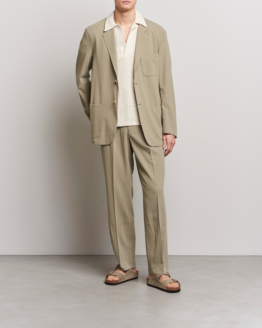 Herren | Sakkos | Auralee | Viyella Wool Blazer Light Khaki