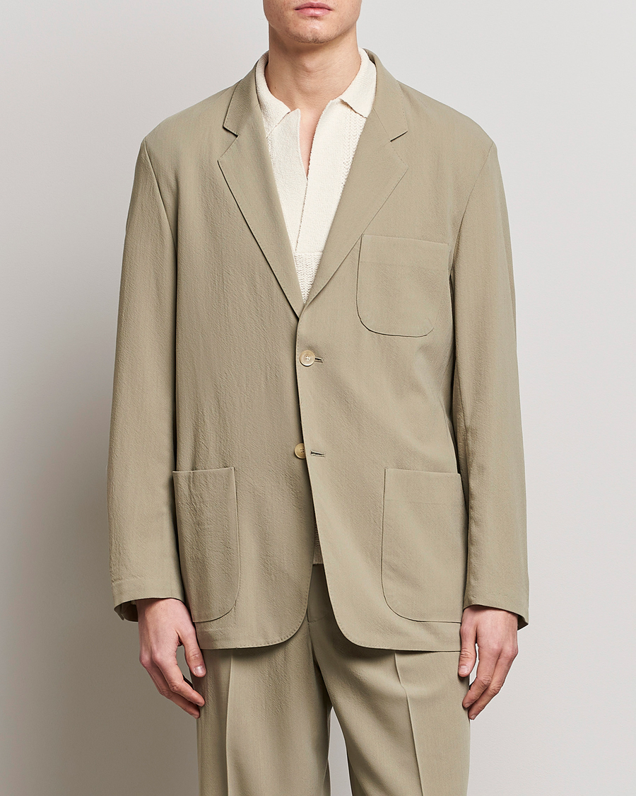 Herren |  | Auralee | Viyella Wool Blazer Light Khaki