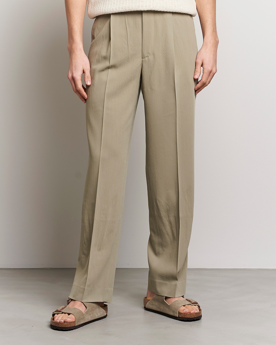 Herren | Hosen | Auralee | Viyella Wool Slacks Light Khaki