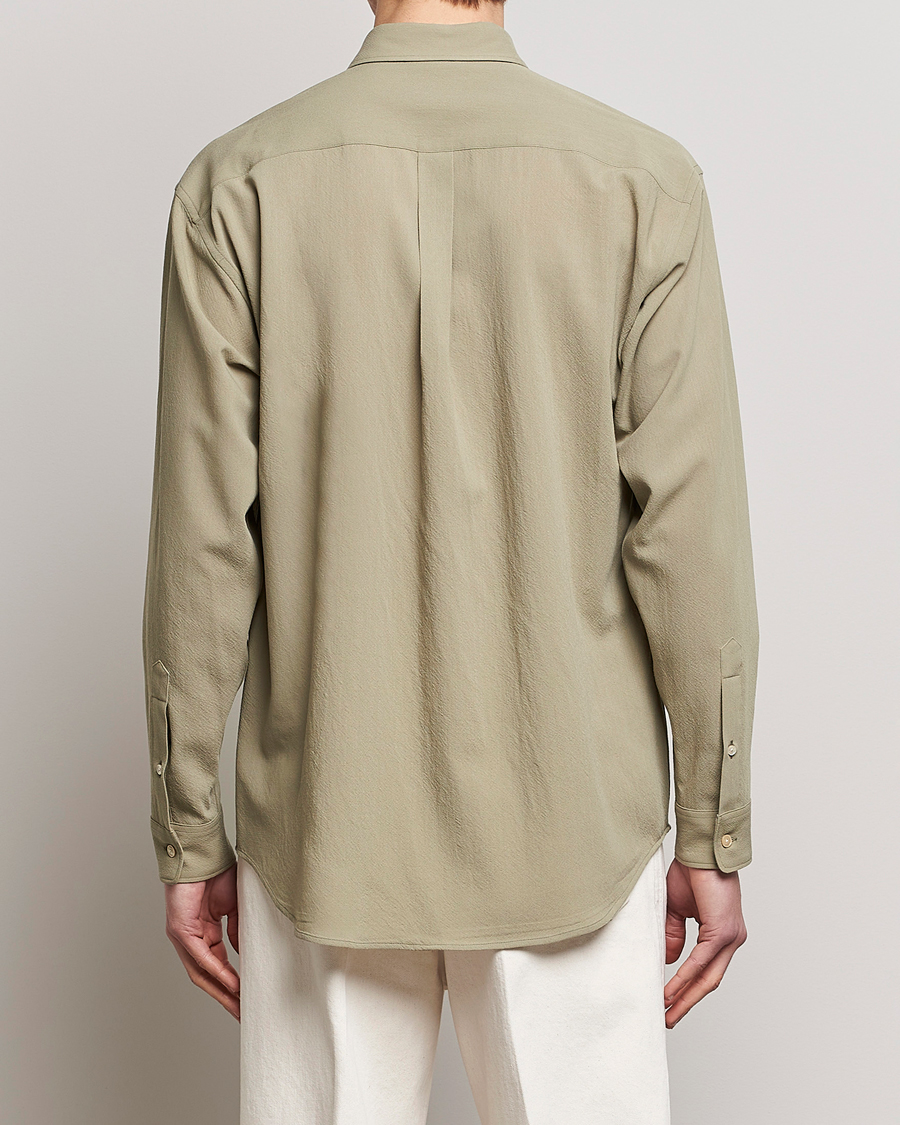 Herren | Hemden | Auralee | Viyella Wool Shirt Light Khaki