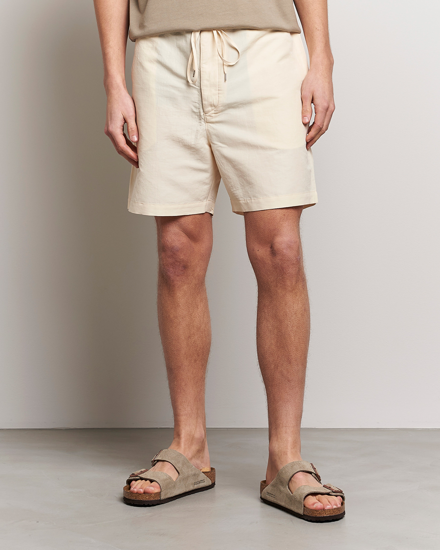 Herren |  | Auralee | Finx Linen Easy Shorts Ecru