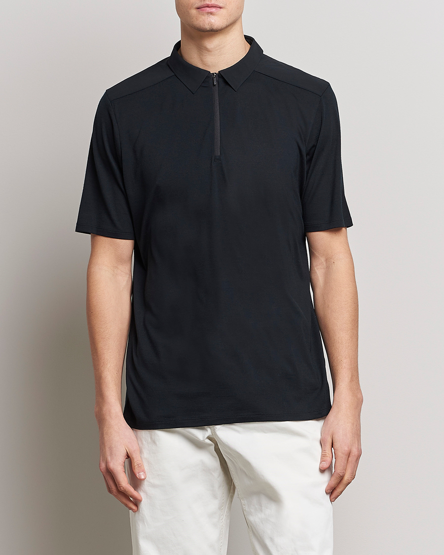 Herren | Arc'teryx Veilance | Arc'teryx Veilance | Frame Short Sleeve Polo Shirt Black