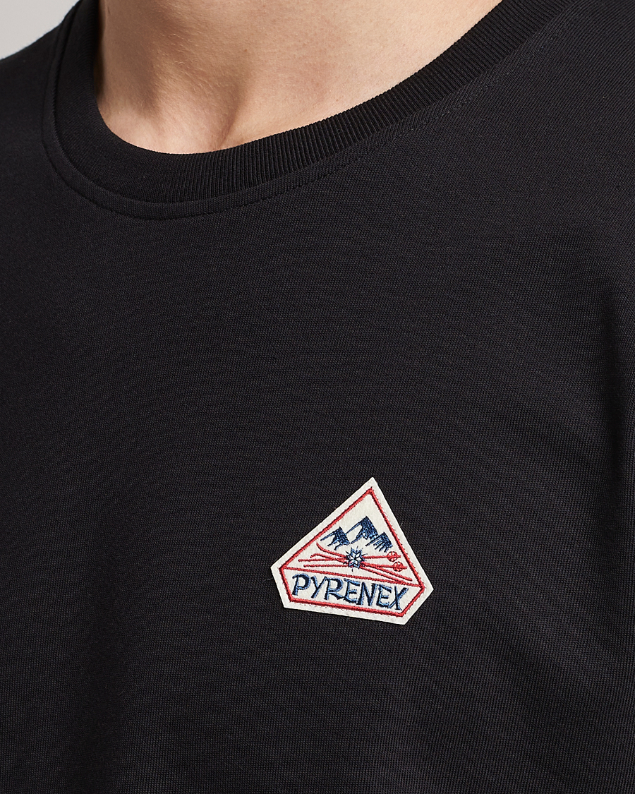 Herren | T-Shirts | Pyrenex | Echo Cotton Logo T-Shirt Black