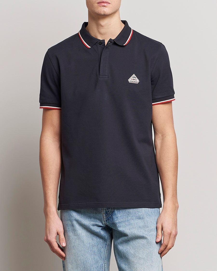 Herren |  | Pyrenex | Leyre Cotton Logo Polo Deep Ink