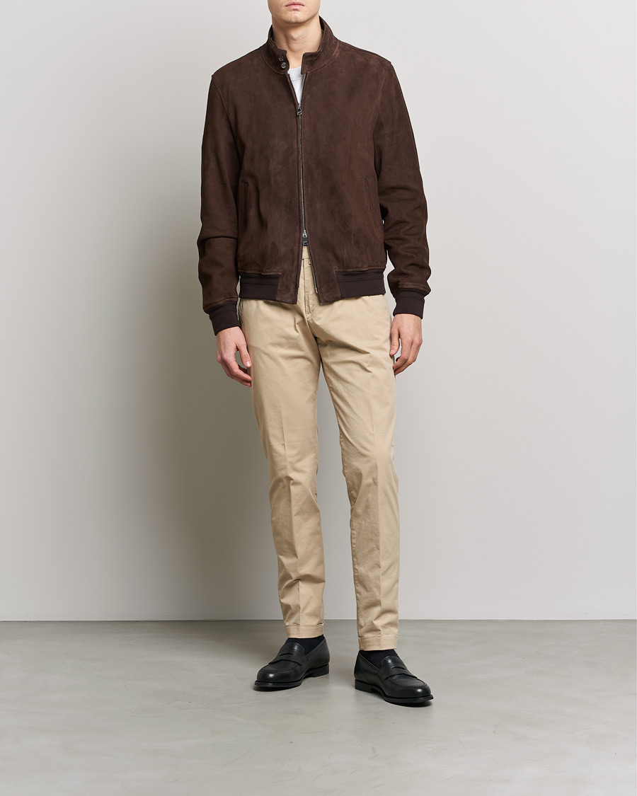 Herren | Hosen | Briglia 1949 | Slim Fit Cotton Chinos Beige