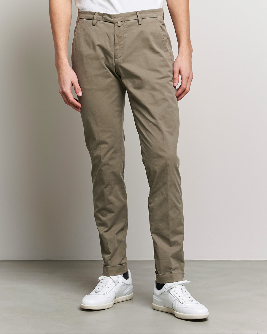 Herren | Hosen | Briglia 1949 | Slim Fit Cotton Chinos Taupe