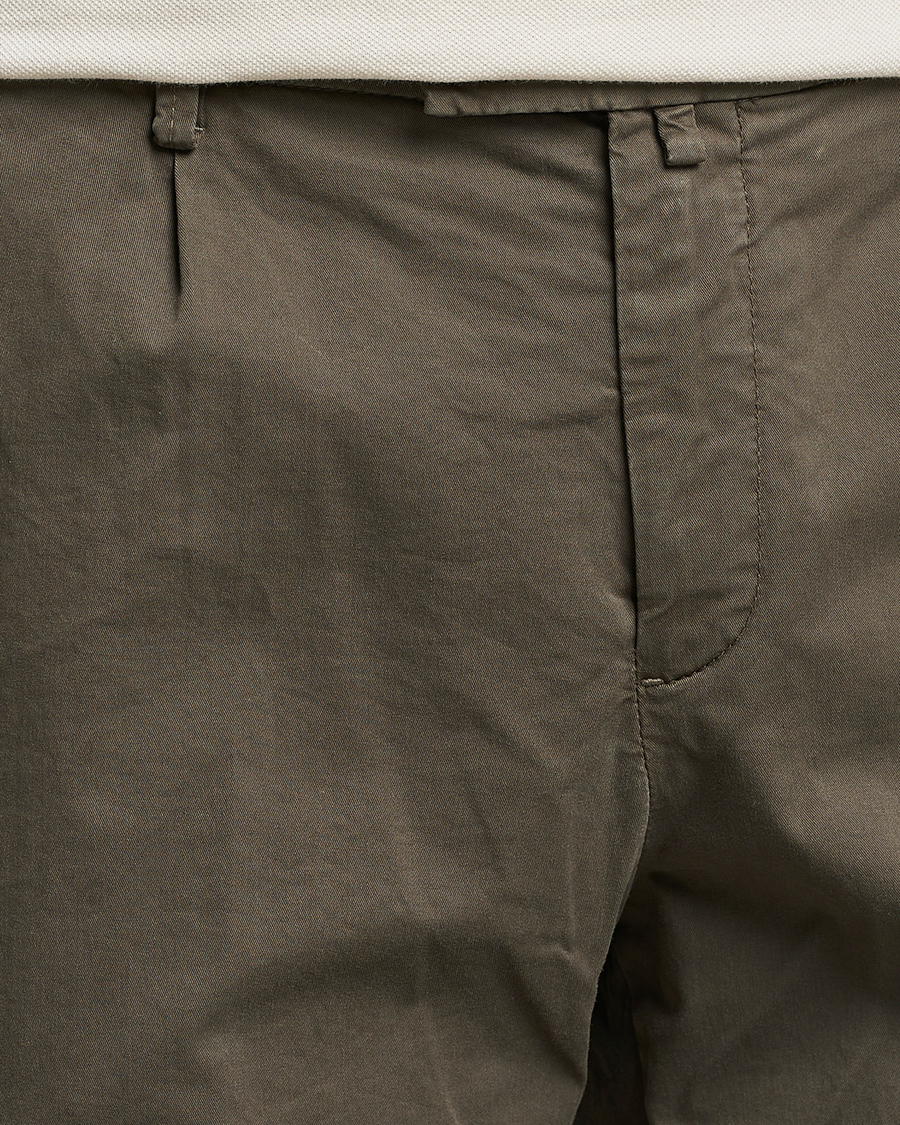 Herren | Shorts | Briglia 1949 | Pleated Cotton Shorts Brown