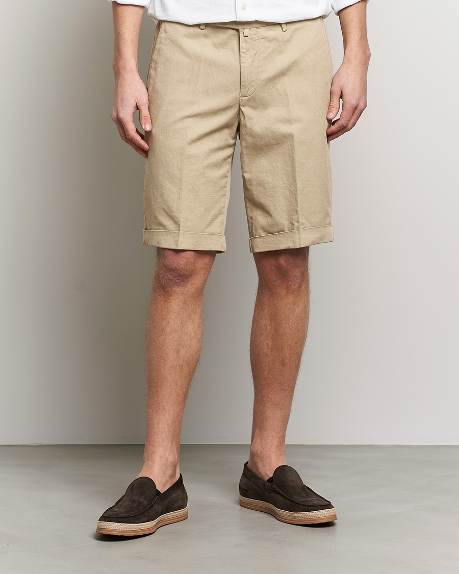 Herren |  | Briglia 1949 | Linen/Cotton Shorts Beige