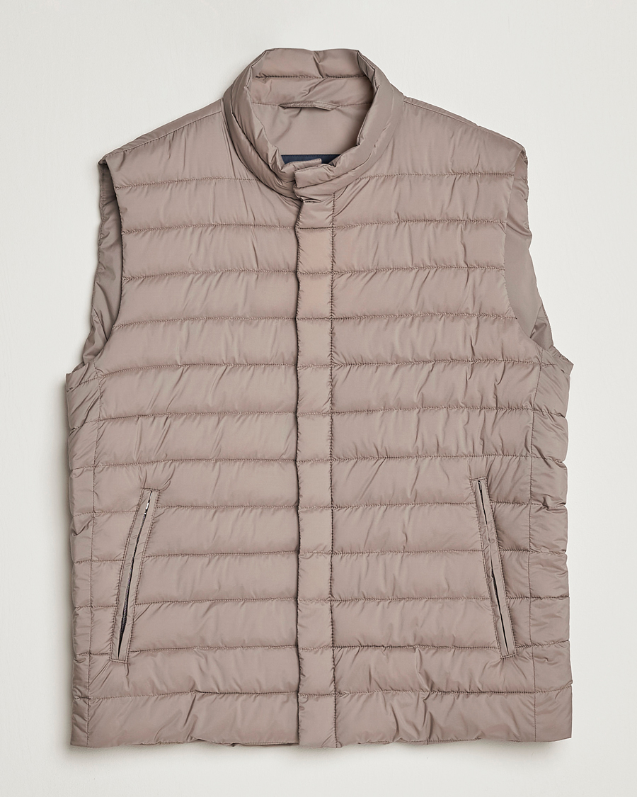 Herren | Westen | Herno | Nuage Matt Nylon Vest Taupe