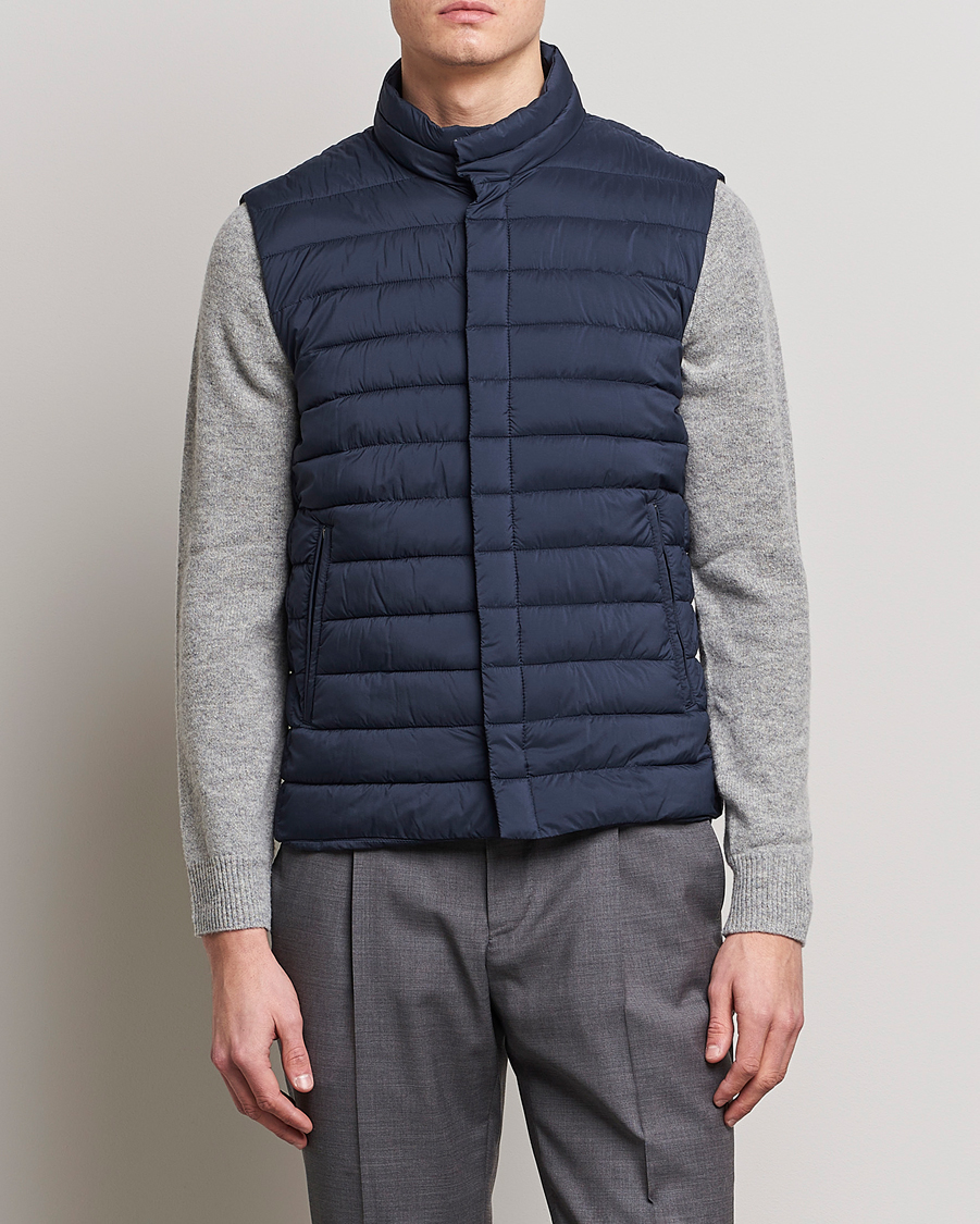 Herren |  | Herno | Nuage Matt Nylon Vest Navy