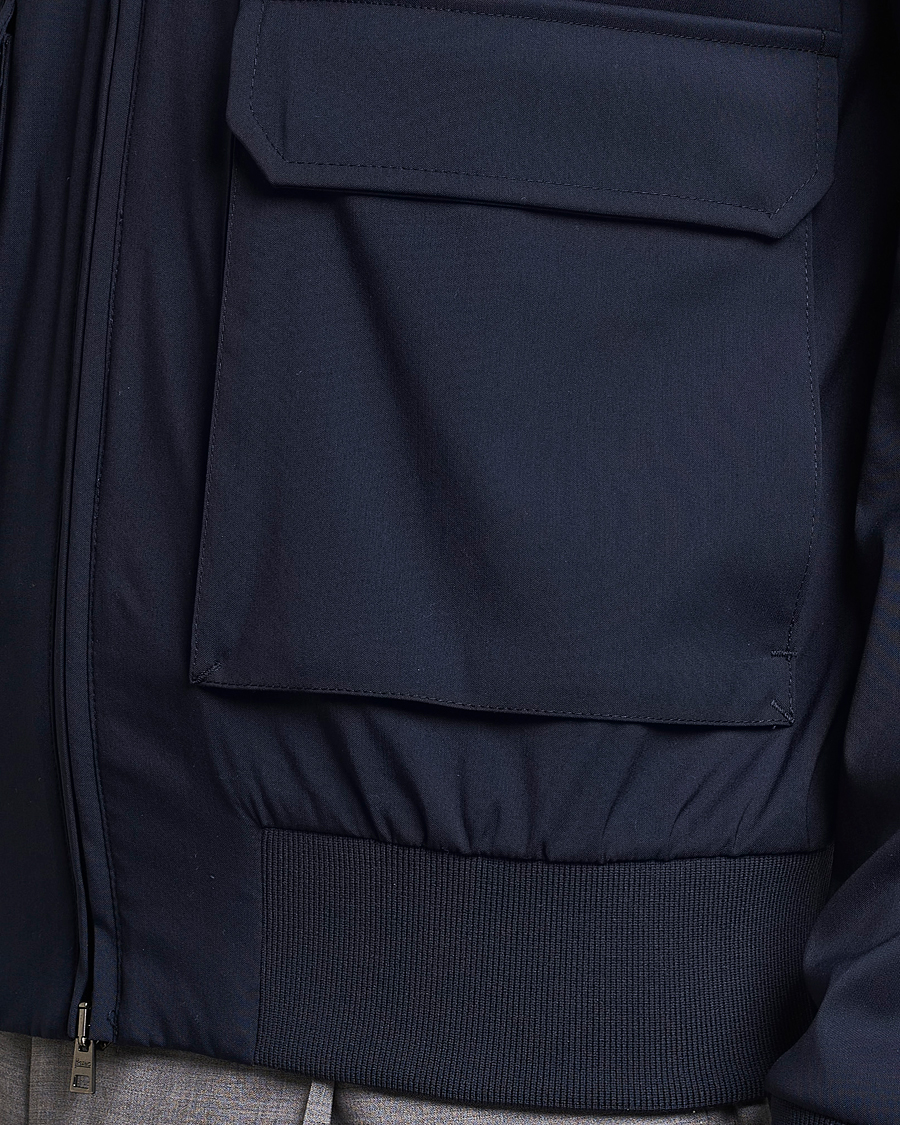Herren | Jacken | Herno | Loro Piana Harrington Jacket Navy