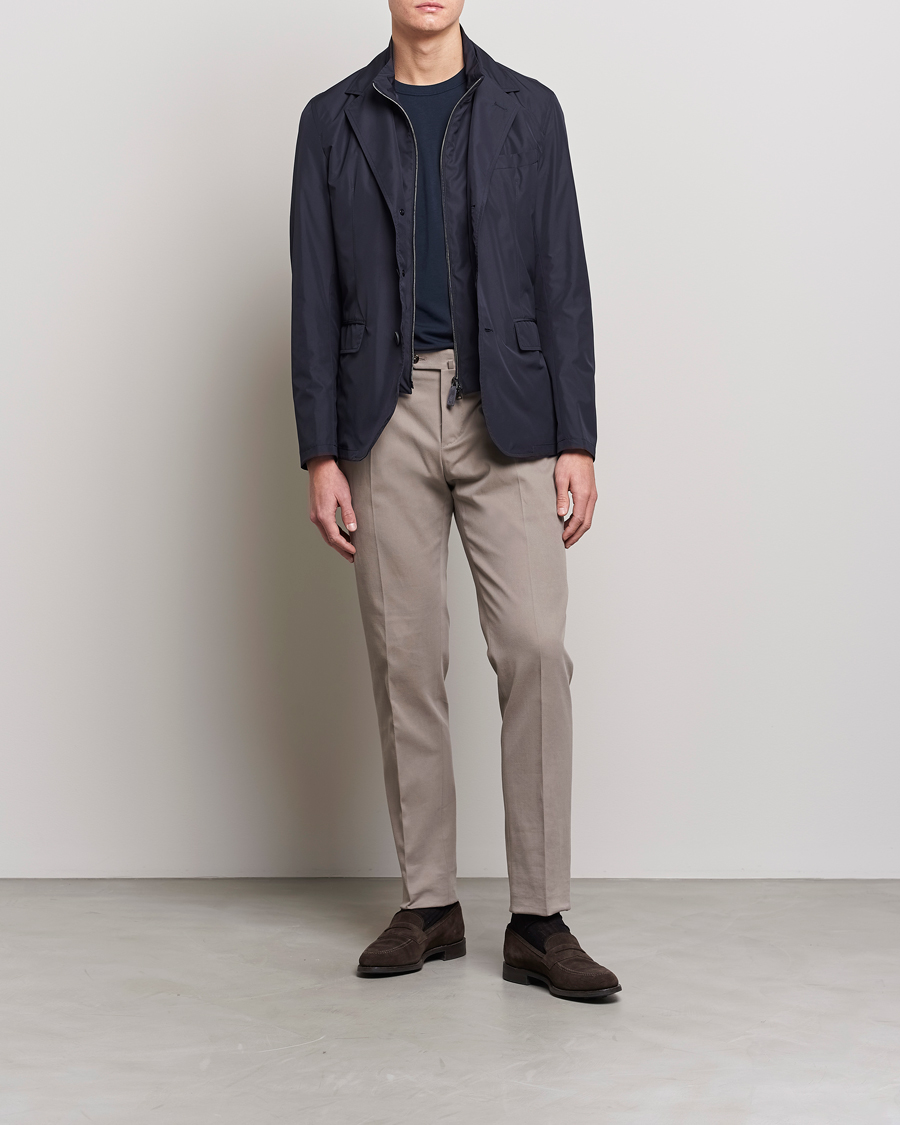 Herren | Jacken | Herno | Nylon Zip Blazer Navy