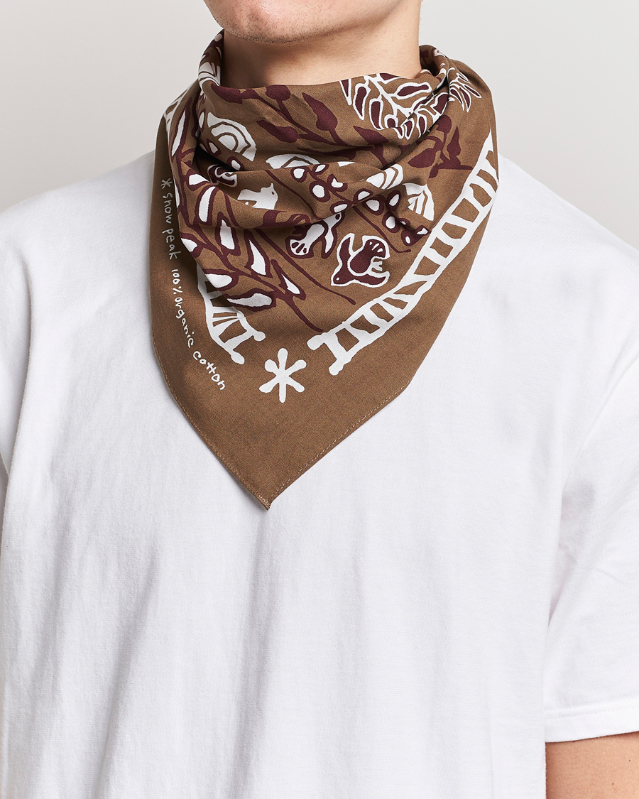 Herren | Japanese Department | Snow Peak | OG Cotton Nordic Bandana Brown