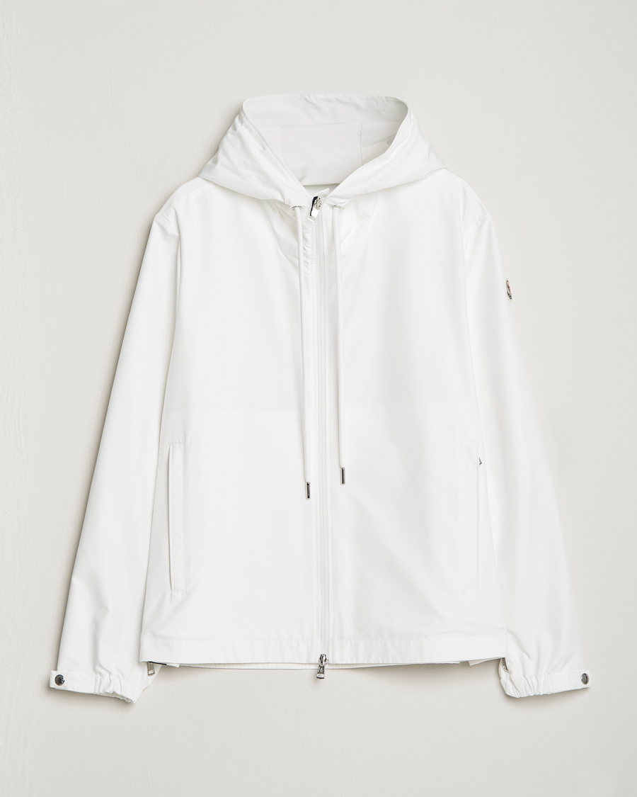 White hooded windbreaker hotsell