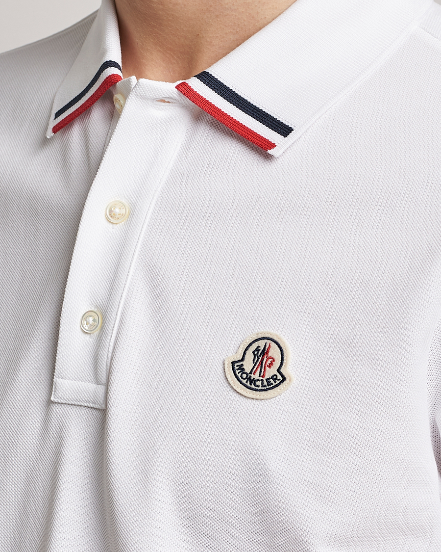 Herren | Poloshirts | Moncler | Tricolor Rib Polo White