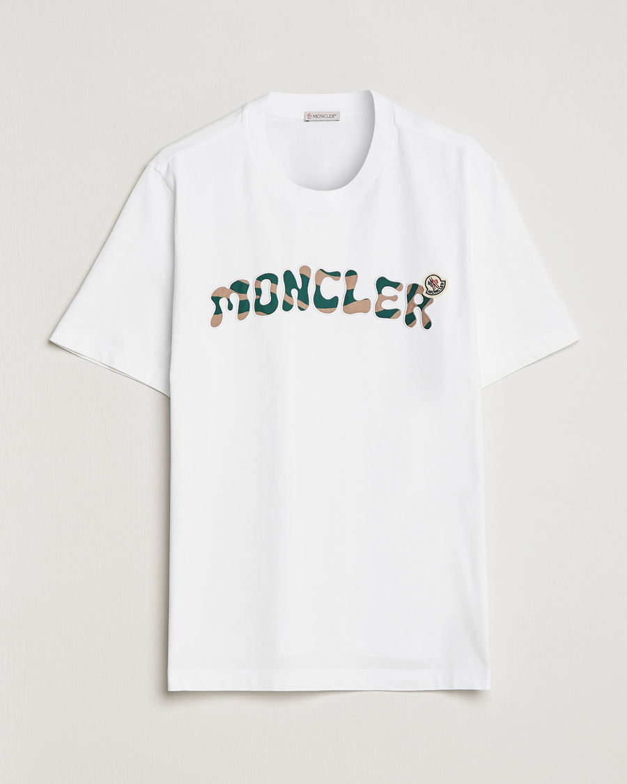 Herren | T-Shirts | Moncler | Camouflage Lettering T-Shirt White