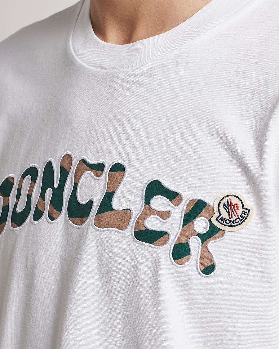 Herren | T-Shirts | Moncler | Camouflage Lettering T-Shirt White