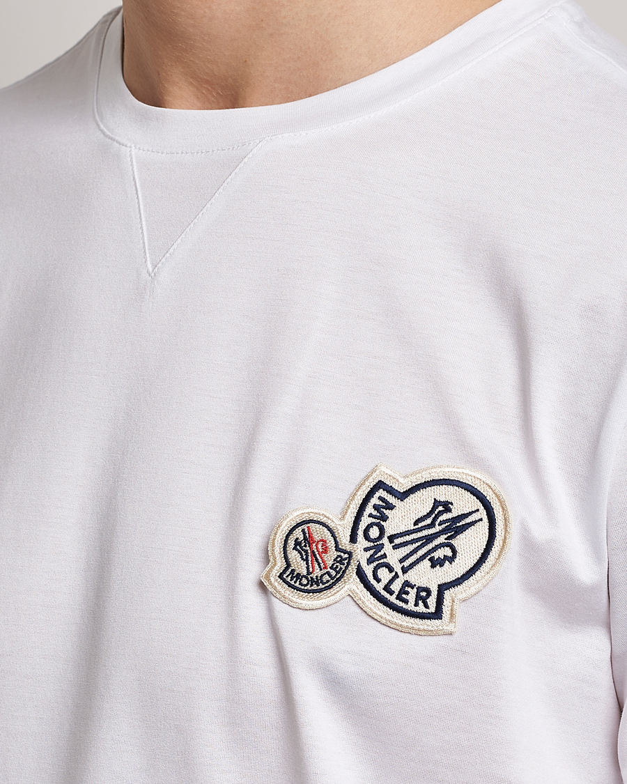 Herren | T-Shirts | Moncler | Double Logo T-Shirt White