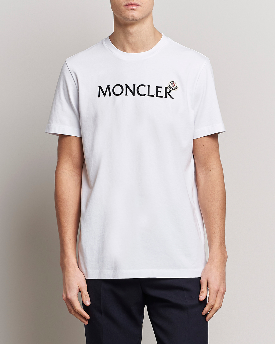 Herren | T-Shirts | Moncler | Lettering T-Shirt White