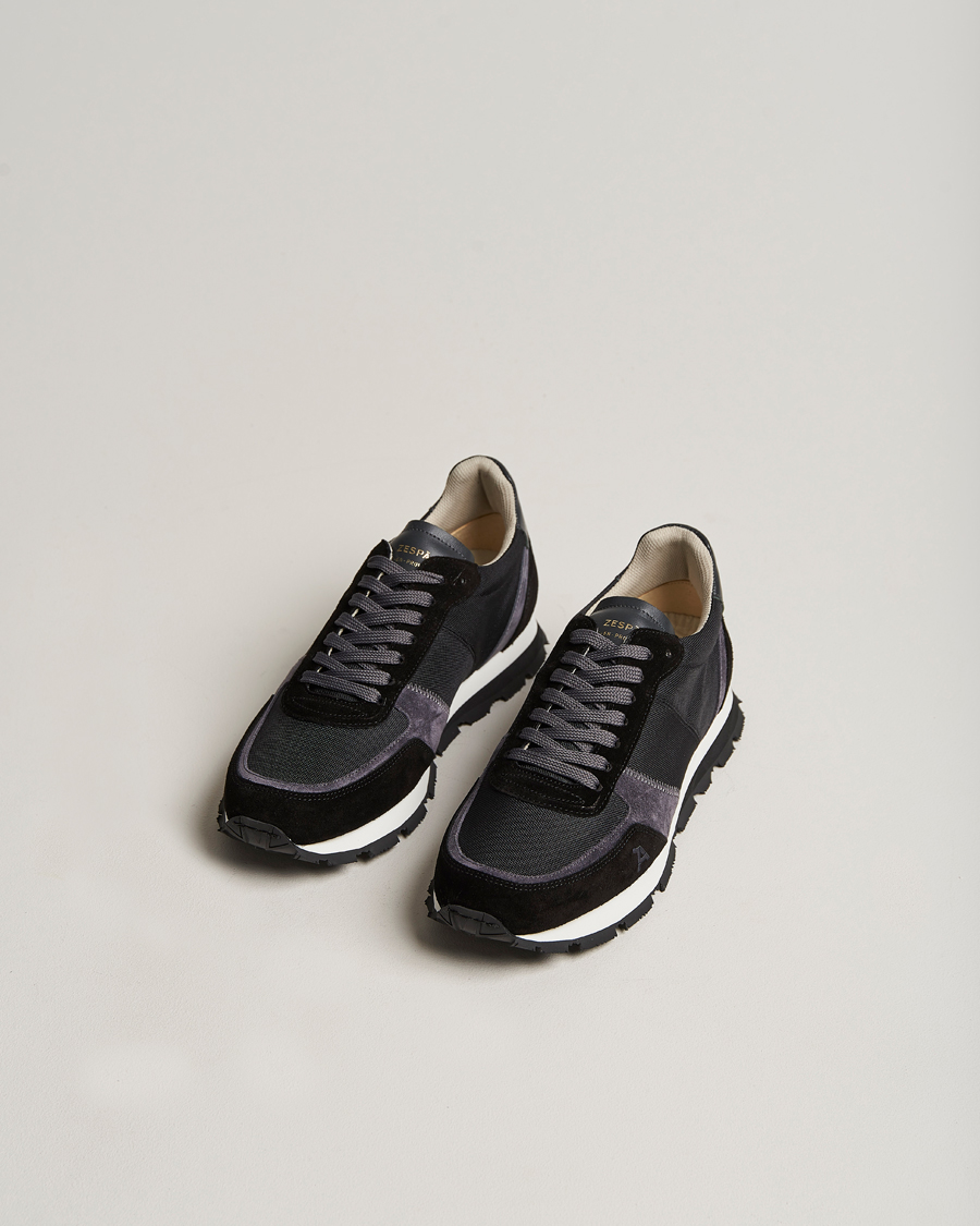 Herren |  | Zespà | ZSP6 Pique Seaqual Running Sneaker Black/Grey