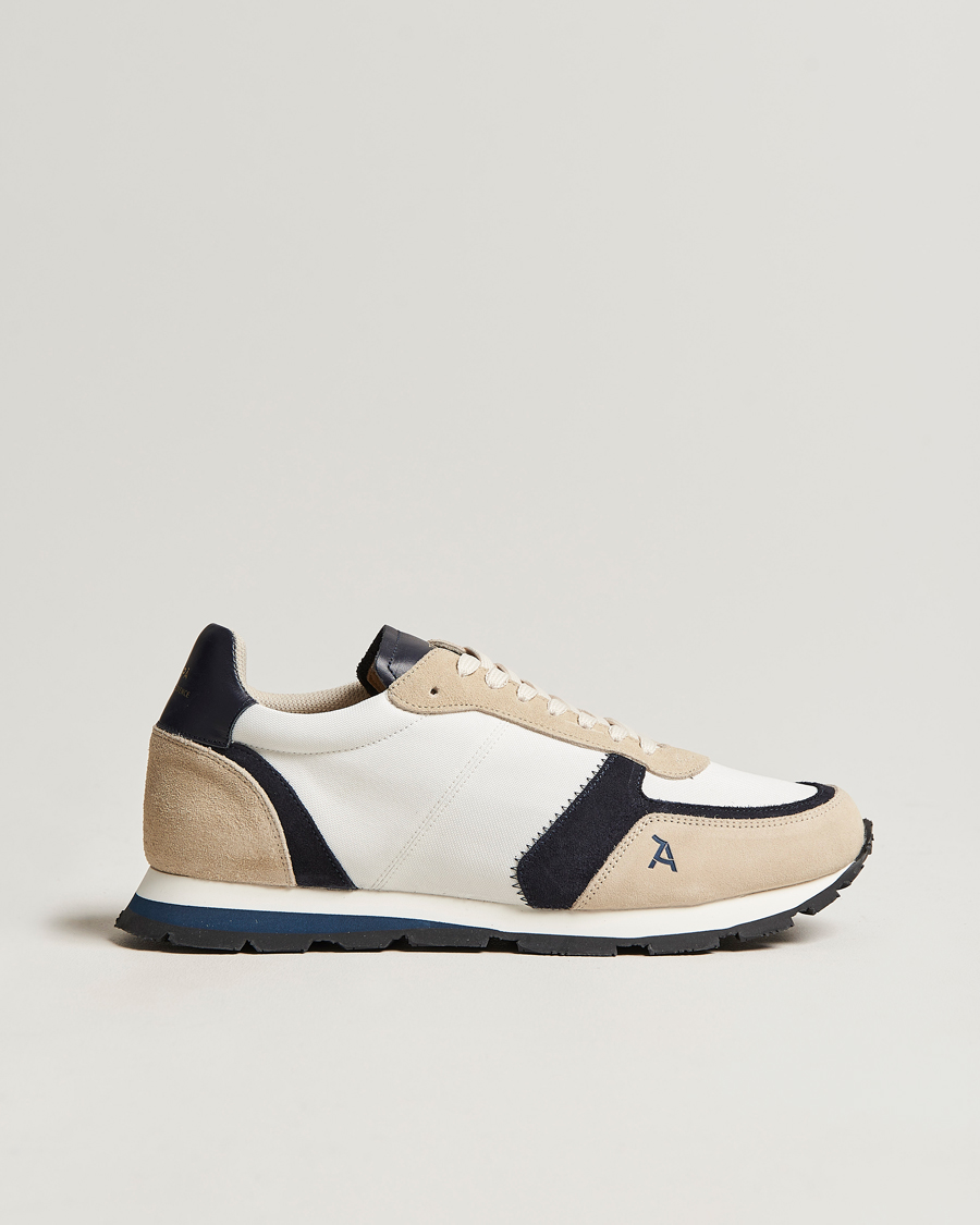 Herren | Zespà ZSP6 Pique Seaqual Running Sneaker Frost/Navy | Zespà | ZSP6 Pique Seaqual Running Sneaker Frost/Navy