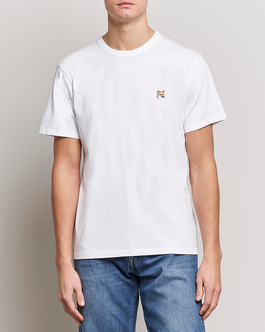 Herren | Weiße T-Shirts | Maison Kitsuné | Fox Head T-Shirt White
