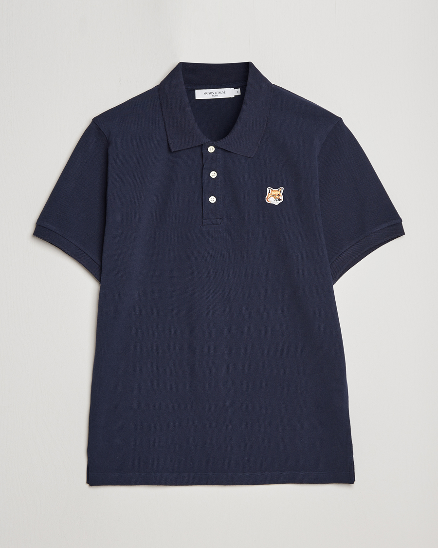 Herren | Poloshirts | Maison Kitsuné | Fox Head Polo Navy
