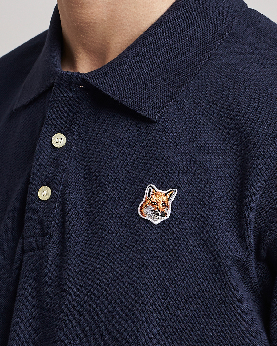 Herren | Poloshirts | Maison Kitsuné | Fox Head Polo Navy
