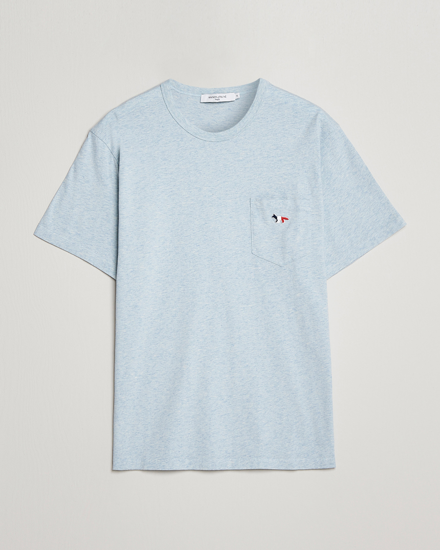 Herren | T-Shirts | Maison Kitsuné | Tricolor Fox Tee Blue Haze