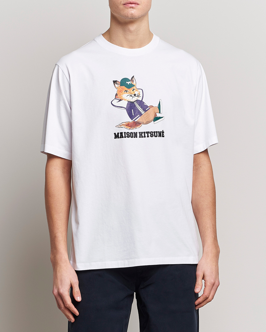 Herren | T-Shirts | Maison Kitsuné | Dressed Fox Print Tee White
