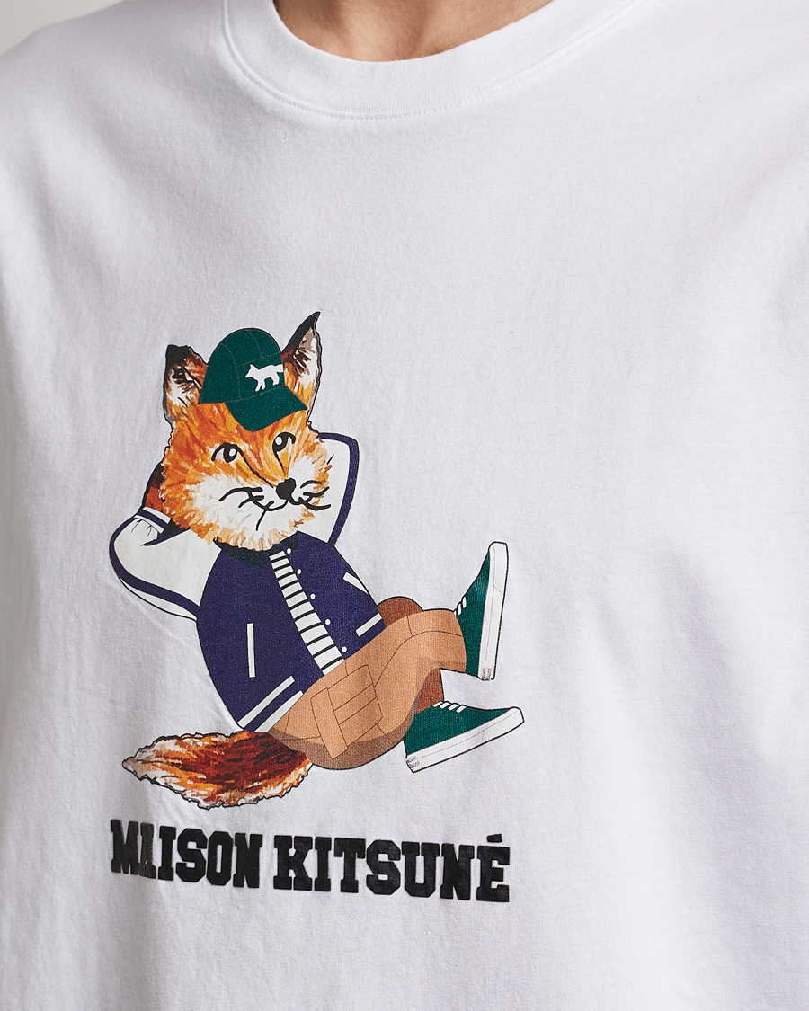 Herren | T-Shirts | Maison Kitsuné | Dressed Fox Print Tee White