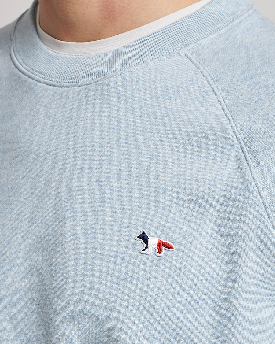 Herren | Pullover | Maison Kitsuné | Tricolor Fox Sweatshirt Blue Haze
