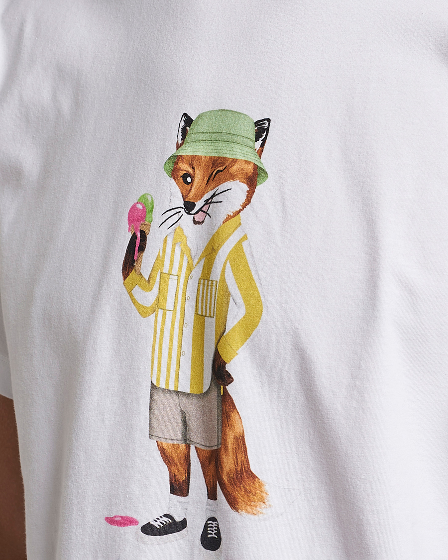 Herren | T-Shirts | Maison Kitsuné | Summer Fox Print Tee White