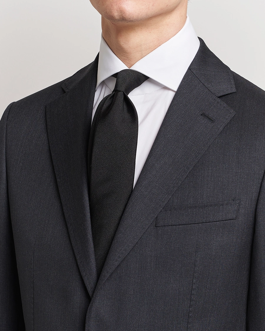 Herren |  | BOSS BLACK | Silk 7,5 cm Tie Black
