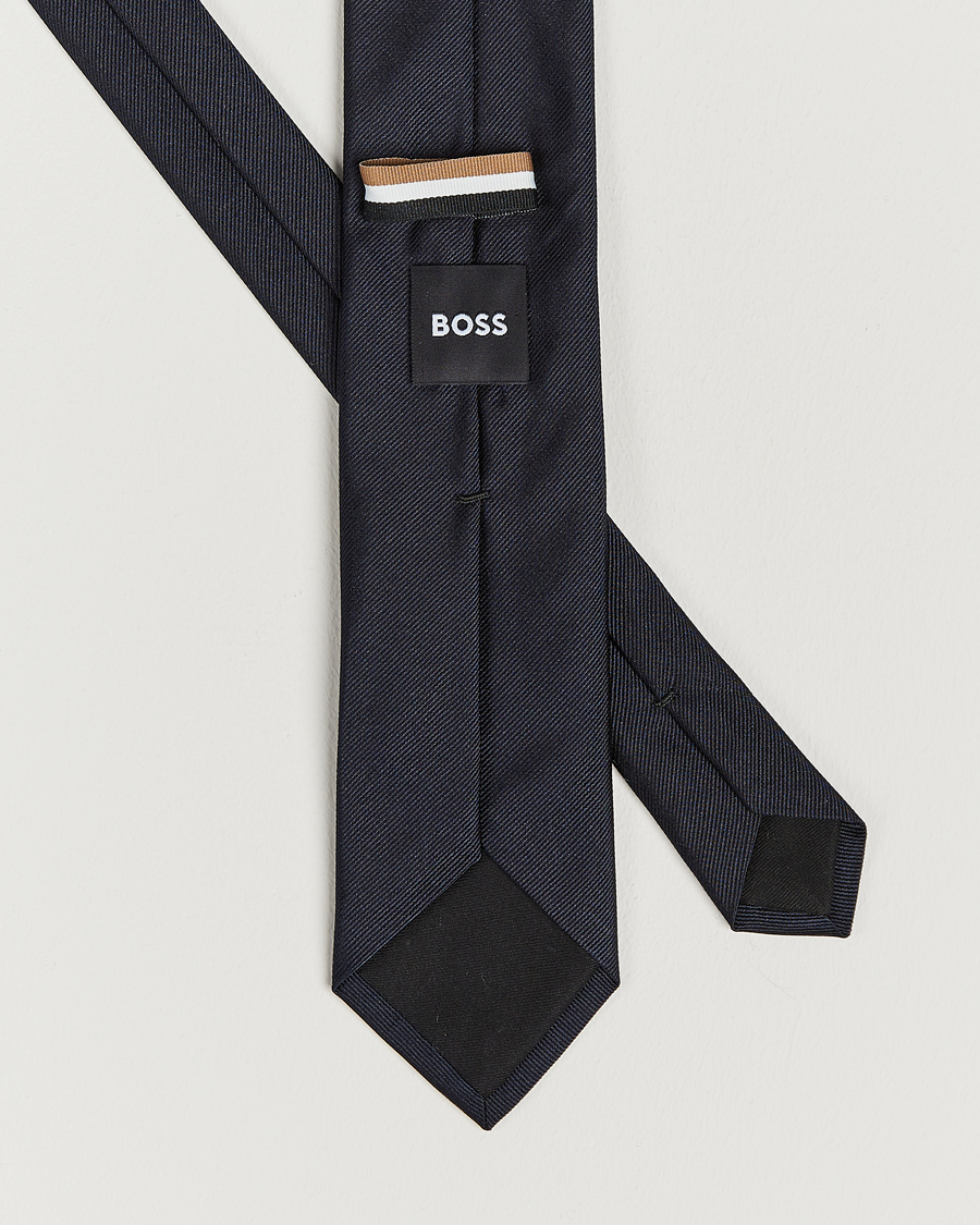 Herren | Krawatten | BOSS BLACK | Silk 7,5 cm Tie Dark Blue