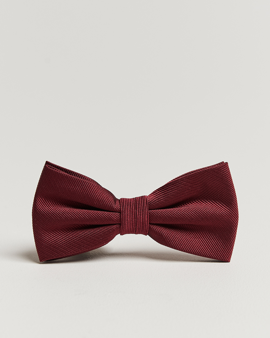 Herren | Fliegen | Amanda Christensen | Pre Tie Silk Bordeaux