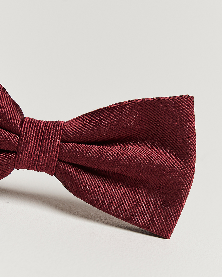 Herren | Fliegen | Amanda Christensen | Pre Tie Silk Bordeaux