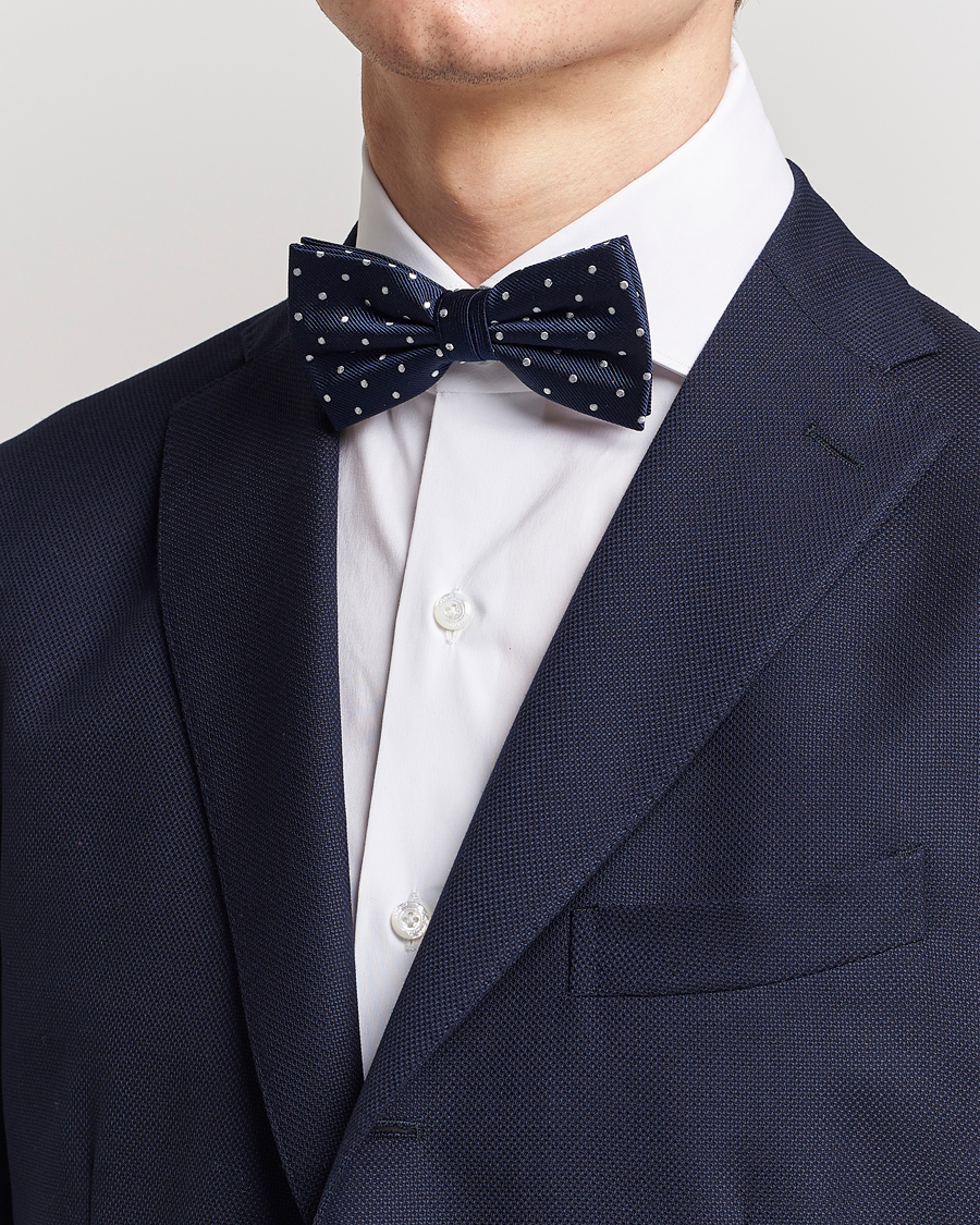 Herren | Accessoires | Amanda Christensen | Dot Pre Tie Silk Navy/White