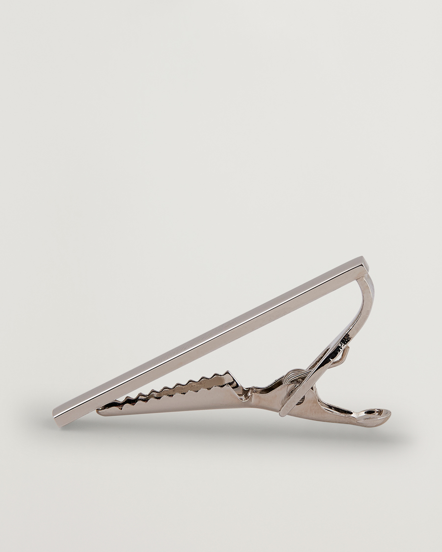 Herren | Krawatten | Amanda Christensen | Tie Clip 4 cm Silver