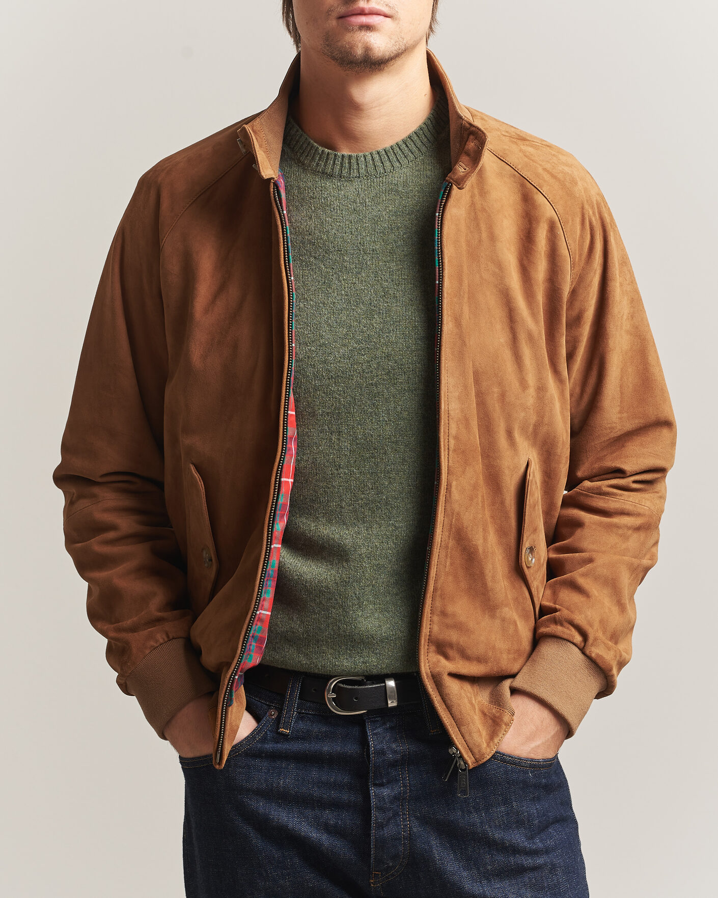 Herren | Jacken | Baracuta | G9 Suede Jacket Tobacco