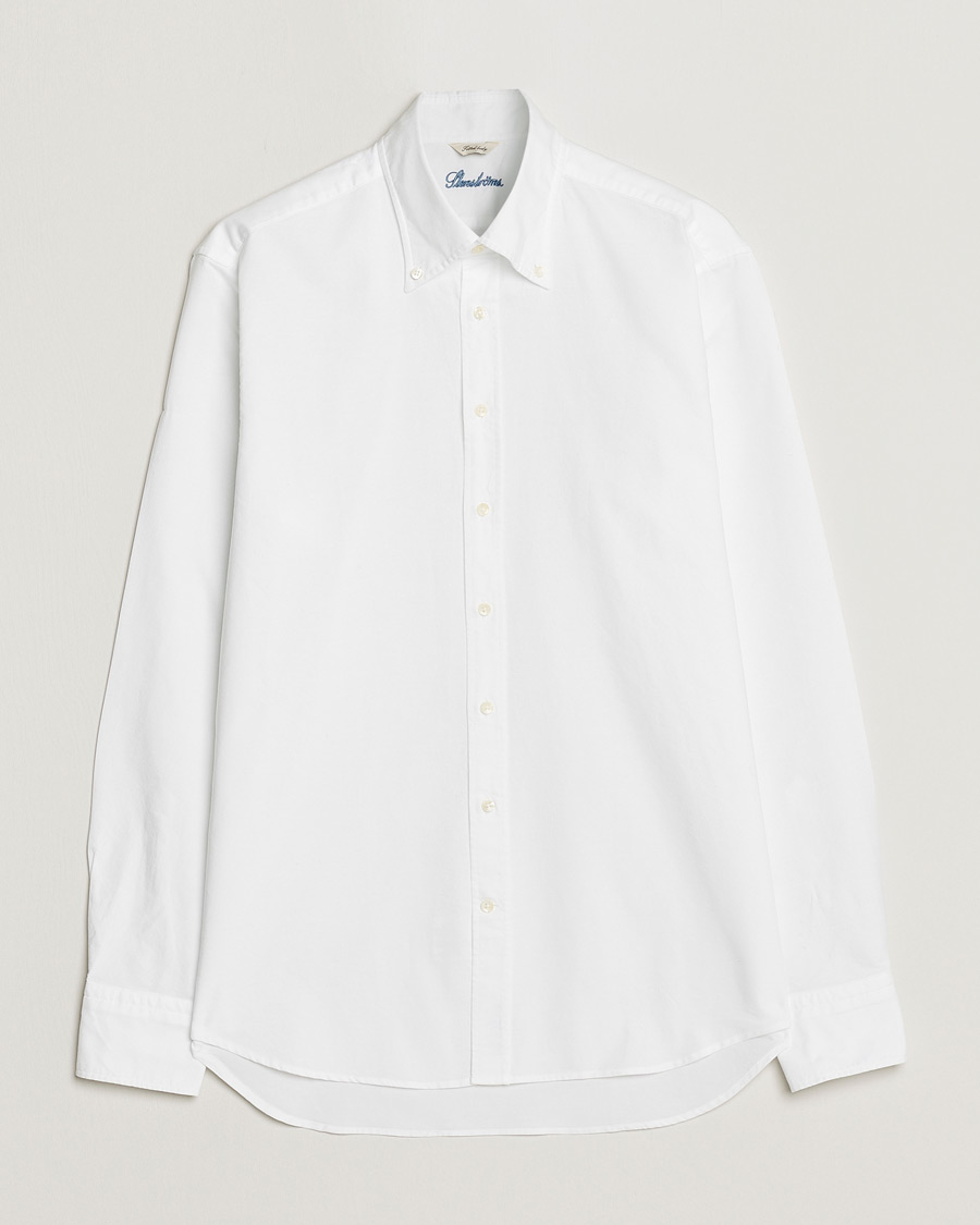 Herren | Hemden | Stenströms | Fitted Body Oxford Shirt White