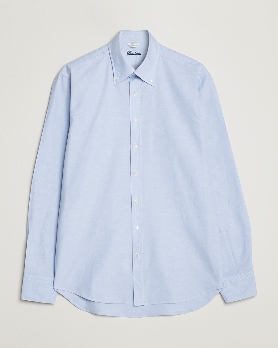 Herren |  | Stenströms | Fitted Body Oxford Shirt Light Blue